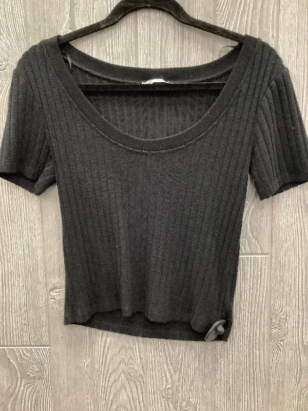 women's tops with bell sleevesTop Short Sleeve By Zara In Black, Size: S