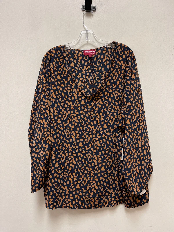 women's tops for those who love to dress up their casual looks with stylish topsTop Long Sleeve By Clothes Mentor In Animal Print, Size: 3x