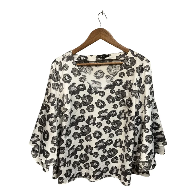 women's tops with built-in brasTop Long Sleeve By Lane Bryant In Floral Print, Size: 1x