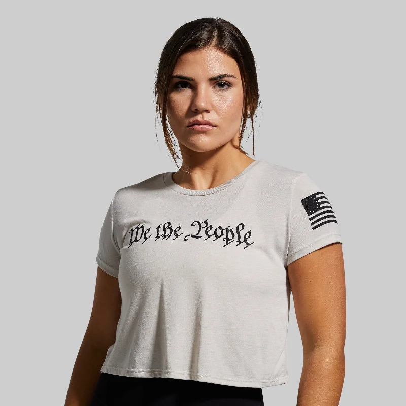 affordable women's topsWe The People Crop Tee (Tan)