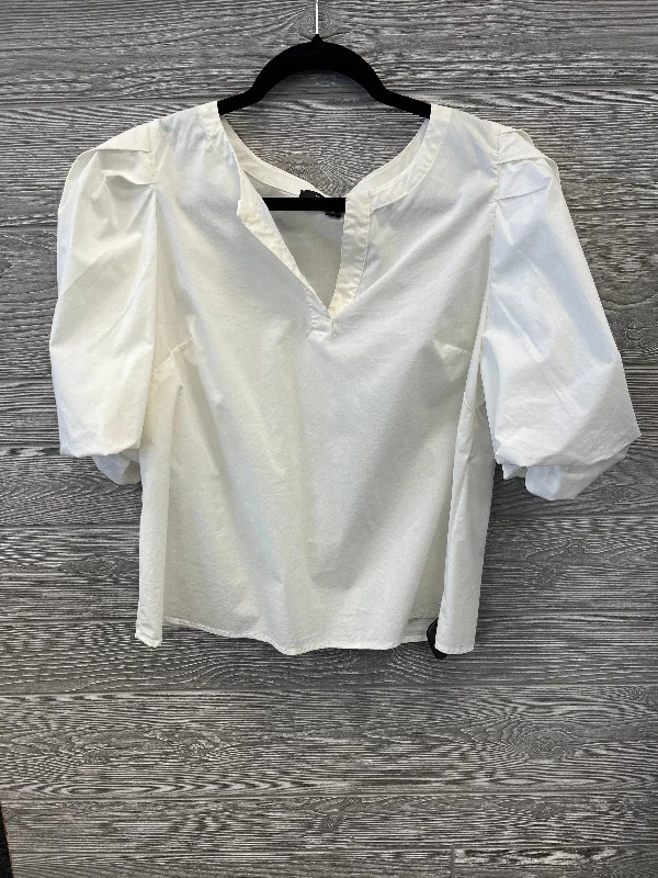 women's tops for bridal showers and baby showersTop Short Sleeve By Marc New York In White, Size: M