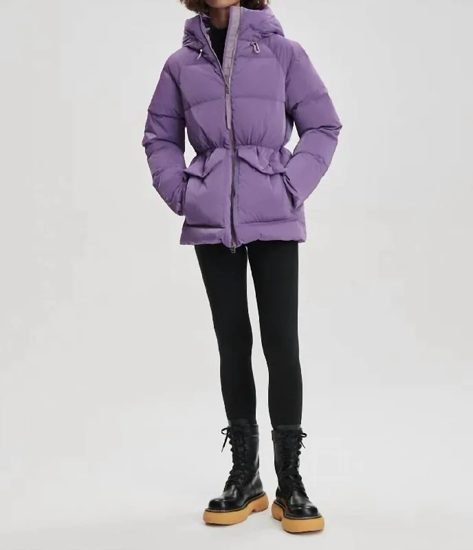 women's stylish coatsFullerton Down Jacket In Orchid Dust