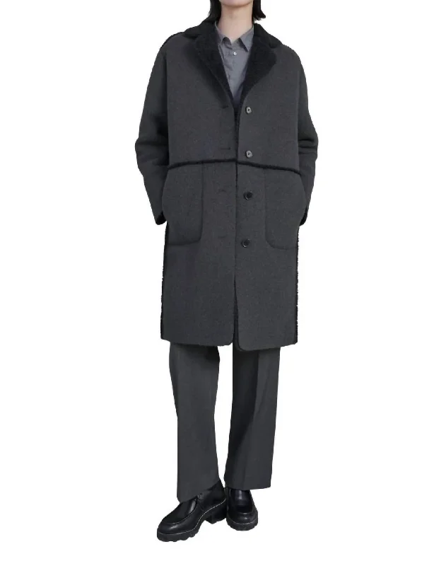 women's coats for those who believe in investing in quality fashionRosemead Coat In Charcoal