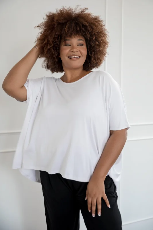 plus-size women's topsNice Top | White