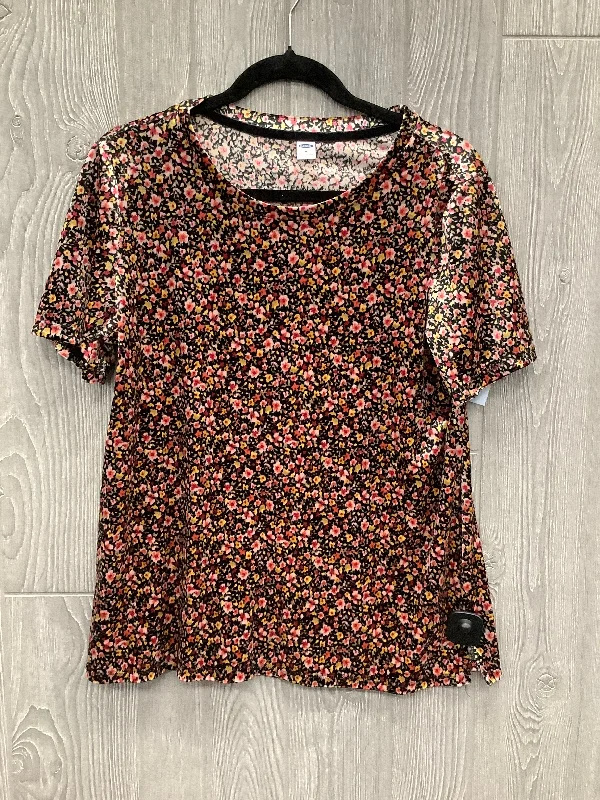 women's tops for statement-making outfitsTop Short Sleeve By Old Navy In Multi-colored, Size: M