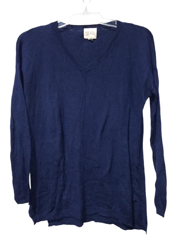 breathable women's tops for summerTop Long Sleeve By Pink Rose In Navy, Size: Xs