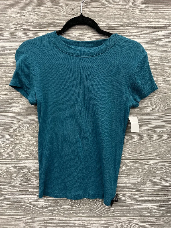 women's tops for statement-making outfitsTop Short Sleeve By A New Day In Blue, Size: S