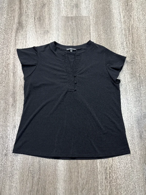 women's tops for fashion-conscious professionalsTop Short Sleeve By Adrianna Papell In Black, Size: M