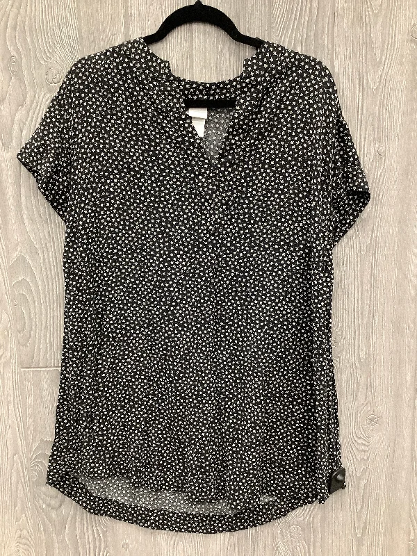 women's tops for those who seek both style and comfortTunic Short Sleeve By H&m In Black, Size: M