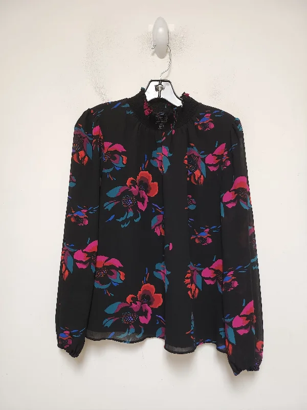 long-sleeved women's topsTop Long Sleeve By J. Crew In Floral Print, Size: S