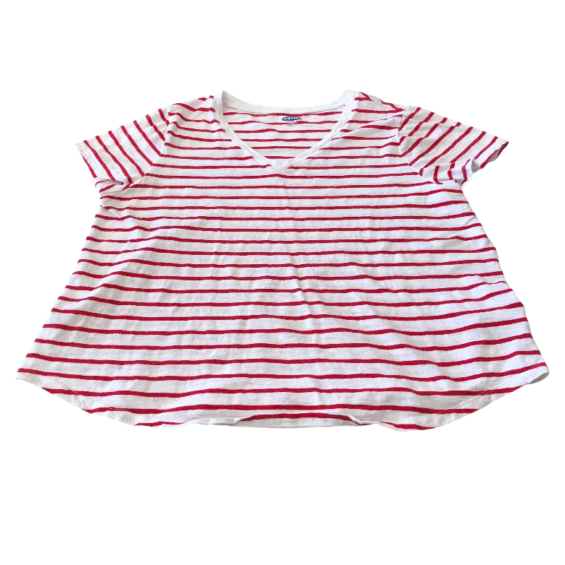 women's tops for bridal showers and baby showersTop Short Sleeve By Old Navy In Striped Pattern, Size: Xl