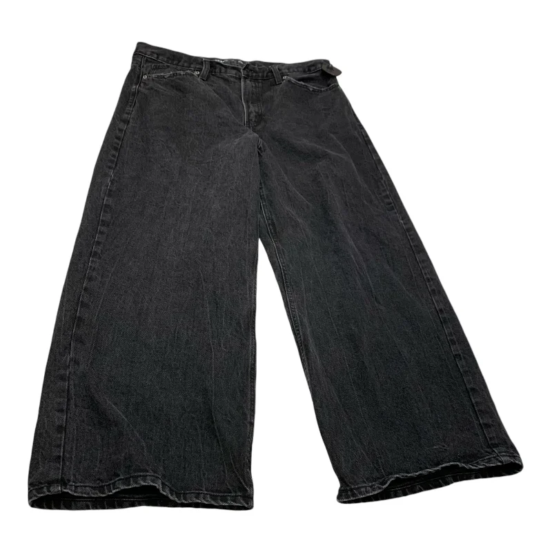 women's denim jeans for a glamorous eveningJeans Wide Leg By Old Navy In Black Denim, Size: 16