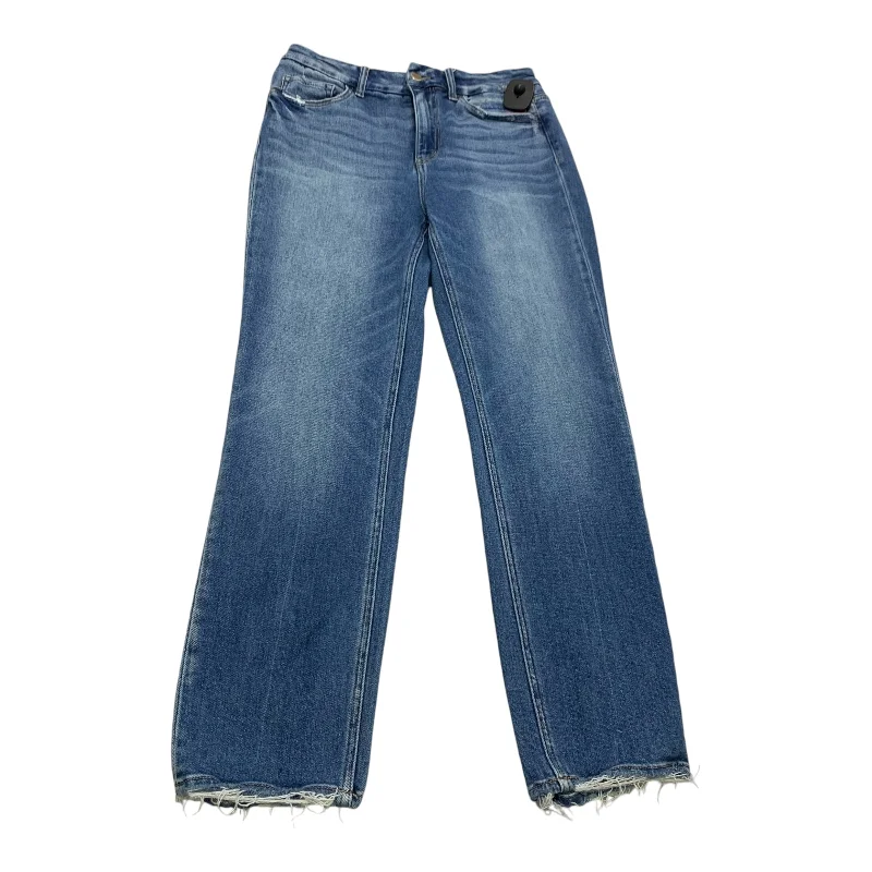 women's denim jeans for a bohemian lookJeans Straight By Flying Monkey In Blue Denim, Size: 8