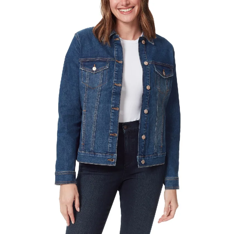 women's coats for fashion-conscious professionalsWomens Solid Outerwear Denim Jacket