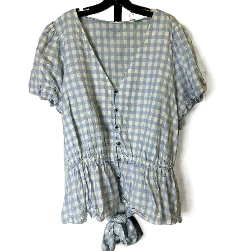 women's tops that offer a perfect blend of style, comfort, and affordabilityTop Short Sleeve By Maeve In Blue, Size: 4x