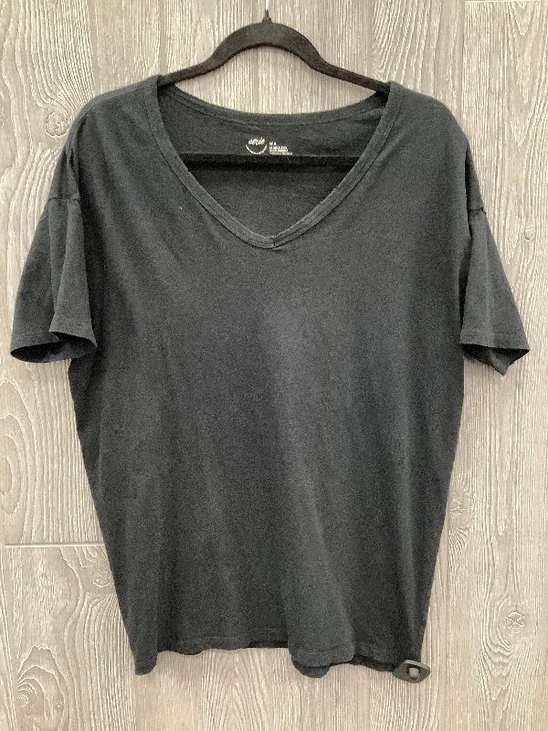 women's tops for those who seek both style and comfortTop Short Sleeve By Aerie In Black, Size: M