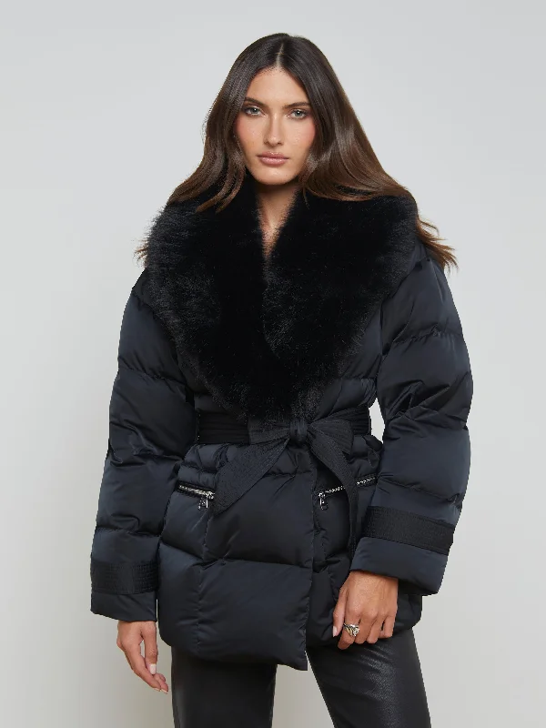 women's coats with liningVail Faux Fur Down Coat