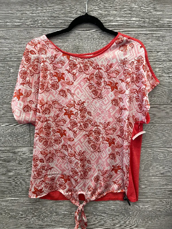 women's tops for everyday eleganceTop Short Sleeve By Dana Buchman In Red, Size: M