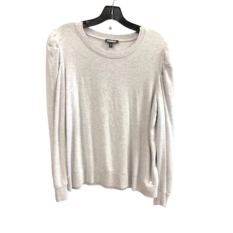 women's tops for cocktail partiesTop Long Sleeve By Express In Grey, Size: L