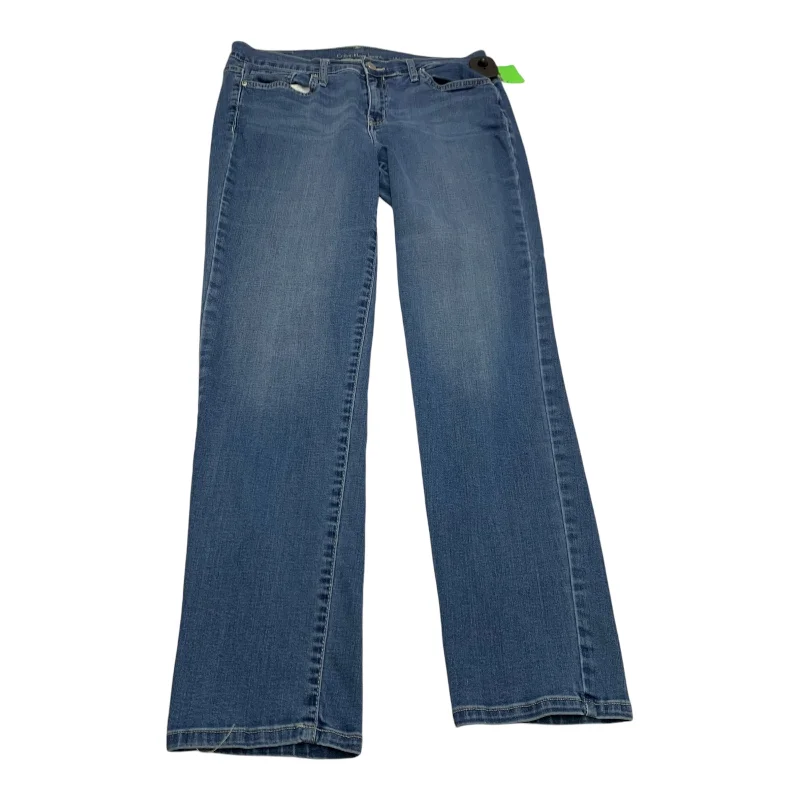 women's denim jeans for apple-shaped bodiesJeans Skinny By Calvin Klein In Blue Denim, Size: 14