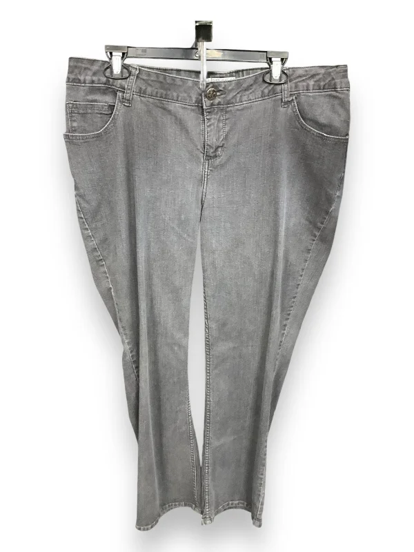 women's denim jeans with frayed edgesJeans Flared By Lee In Grey, Size: 16