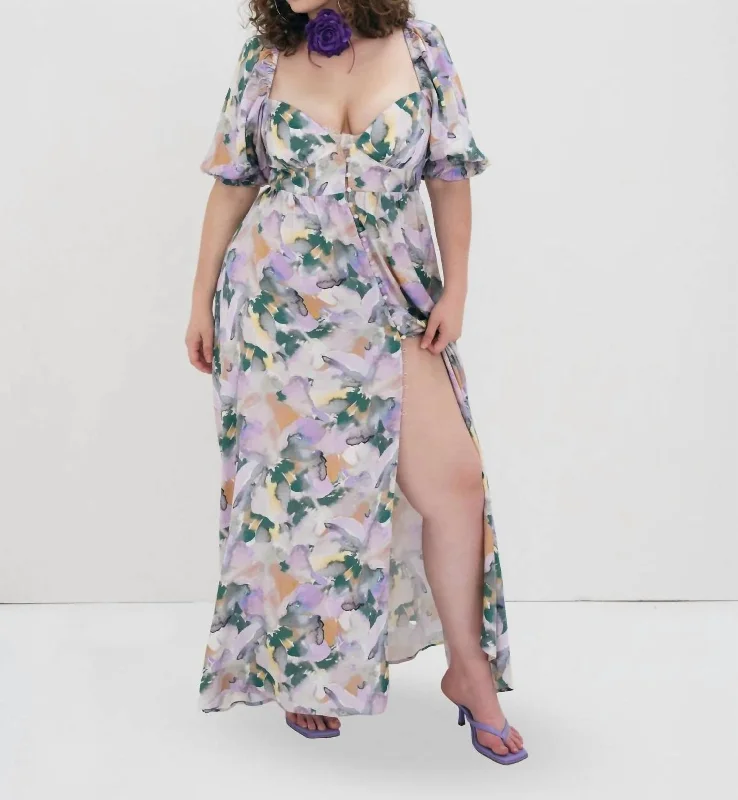 Plus-Size DressMegan Maxi Dress In Purple