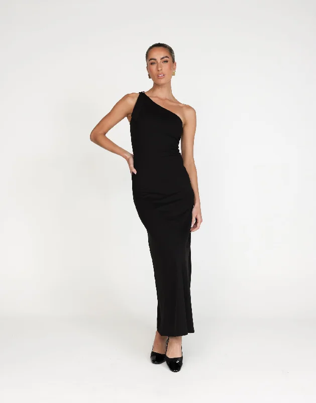 women's unique dressesZuelia Maxi Dress (Black)