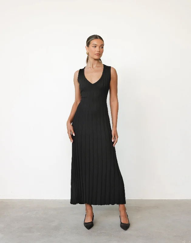 Cut-Out DressMariposa Maxi Dress (Black)