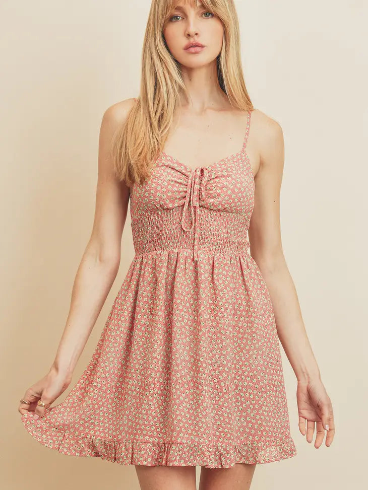 women's mini dressesPerfectly Sweet Ditsy Pear and Dot Mini Dress