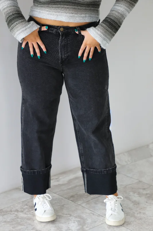 women's zipper pantsPRE-ORDER: Dawn Black Denim