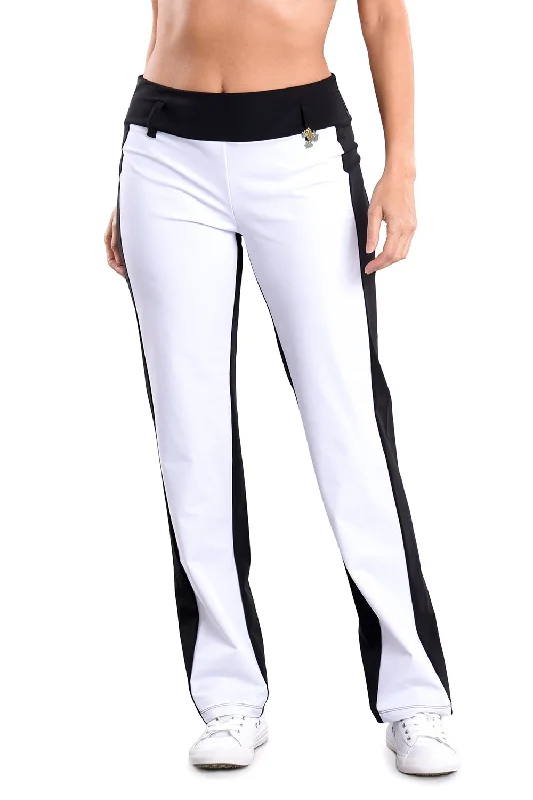 women's stretch pantsMarcia White and Black Pant - FINAL SALE