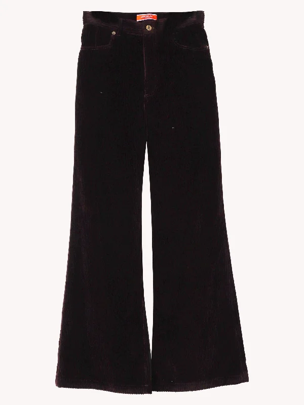 women's velvet pantsThe Flare Pants