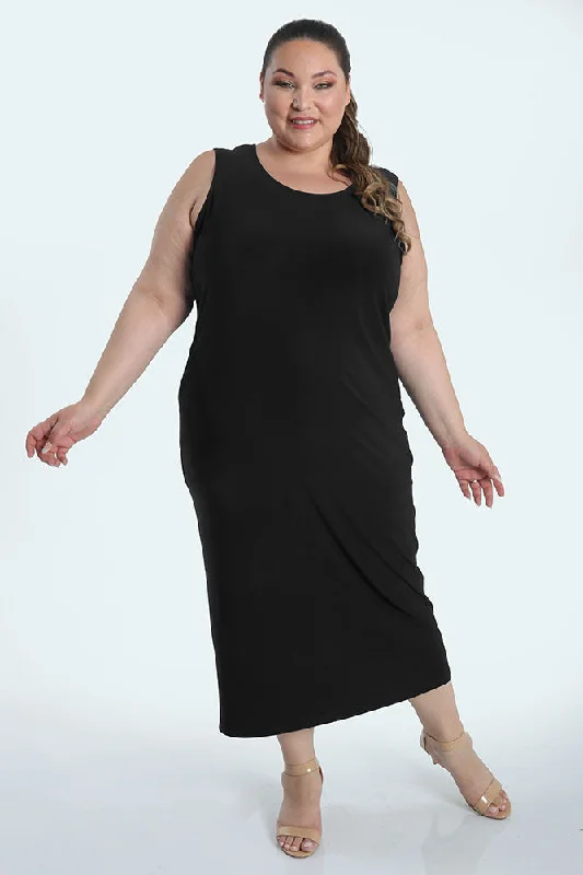 women's denim pantsVikki Vi Jersey Black Tank Dress