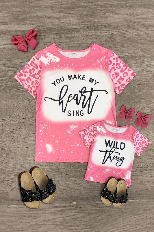 women's limited-edition dressesMom & Me - "Wild Thing, You Make My Heart Sing" Top