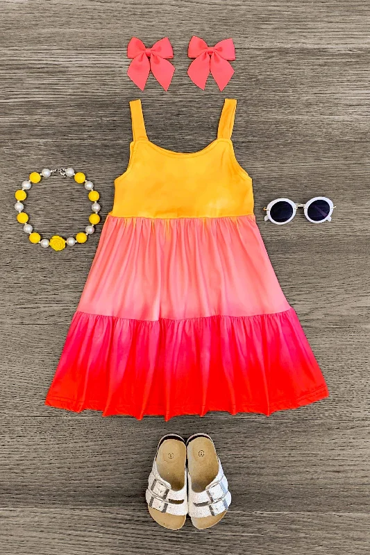 Casual Chic DressPink Lemonade Colorblock Dress