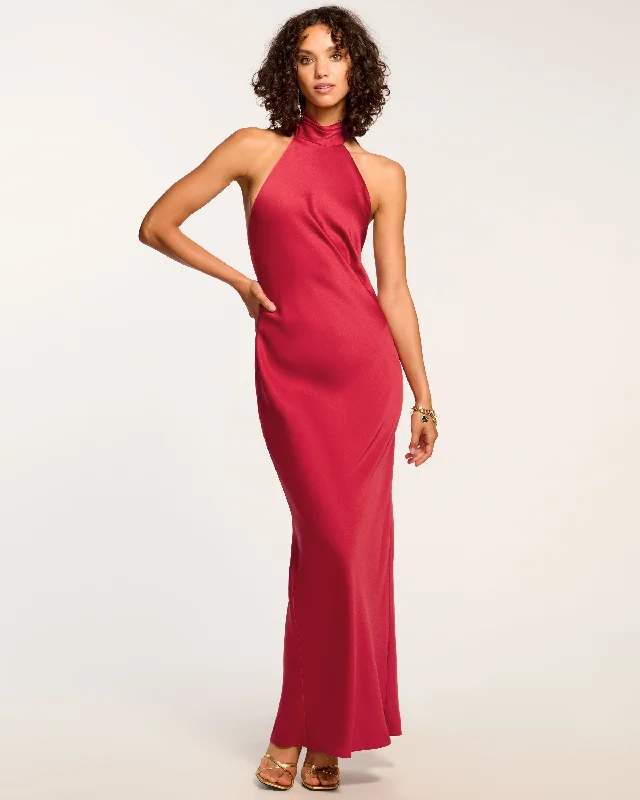 Metallic DressTatiana High Neck Gown