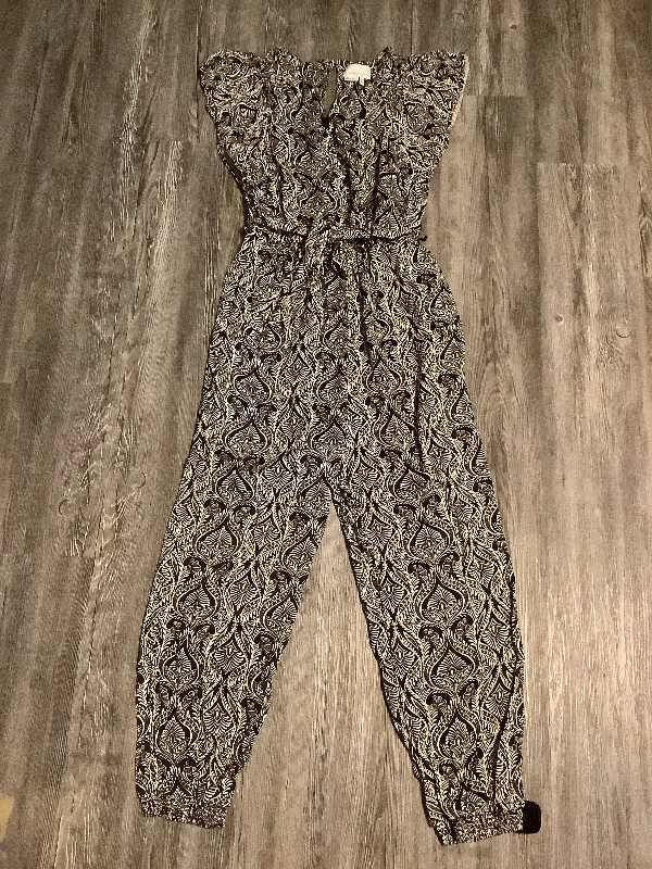 women's jumpsuits made of denimJumpsuit By Anthropologie In Black & Cream, Size: S