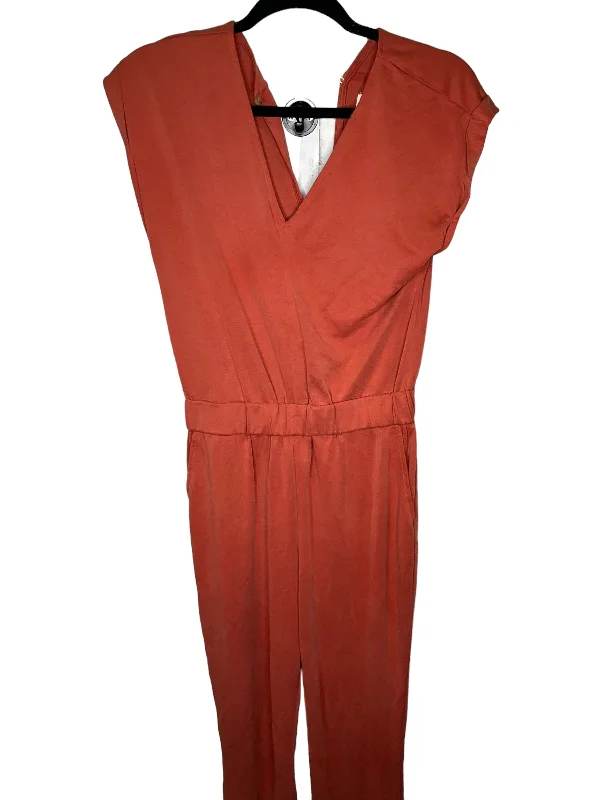 women's jumpsuits with solid colorsJumpsuit By Lou And Grey In Orange, Size: Xs