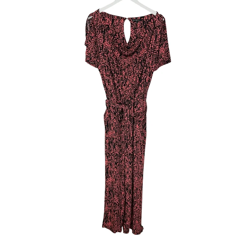 women's jumpsuits for laid-back looksJumpsuit By Studio In Black & Pink, Size: S