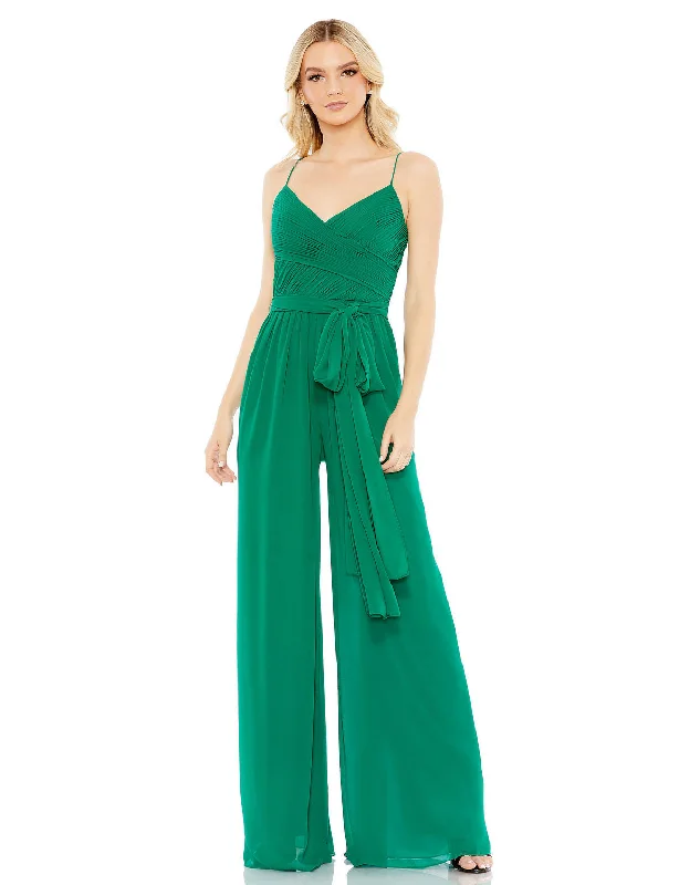 women's jumpsuits for maternity wearMac Duggal 2651 Long Formal Prom Jumpsuit