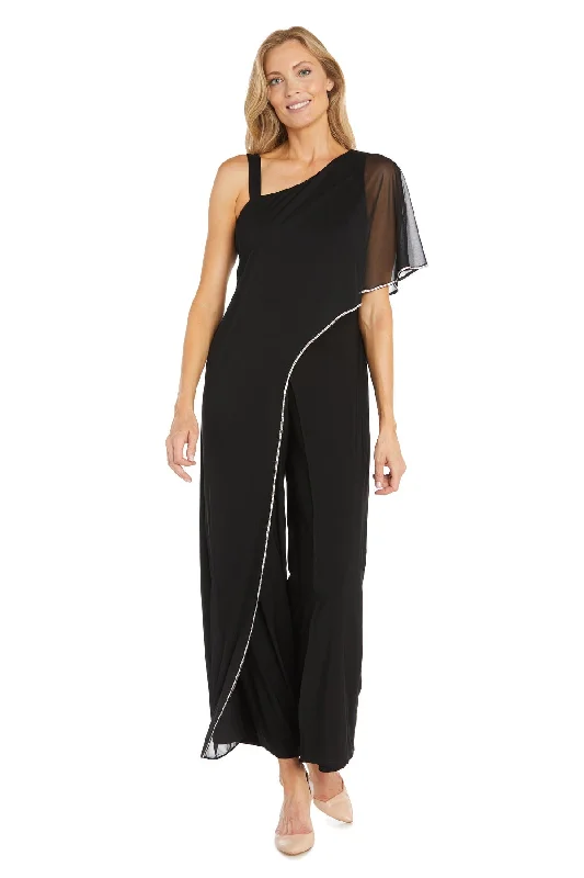 women's jumpsuits with Peter Pan collarsR&M Richards 3314 Long Formal Jumpsuit