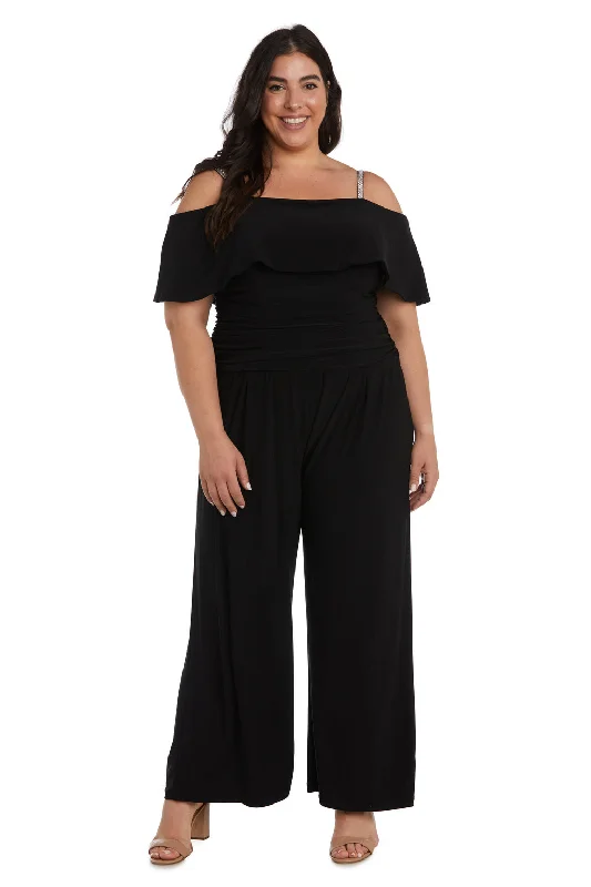 women's jumpsuits for loungingR&M Richards 5982W Long Plus Size Formal Jumpsuit