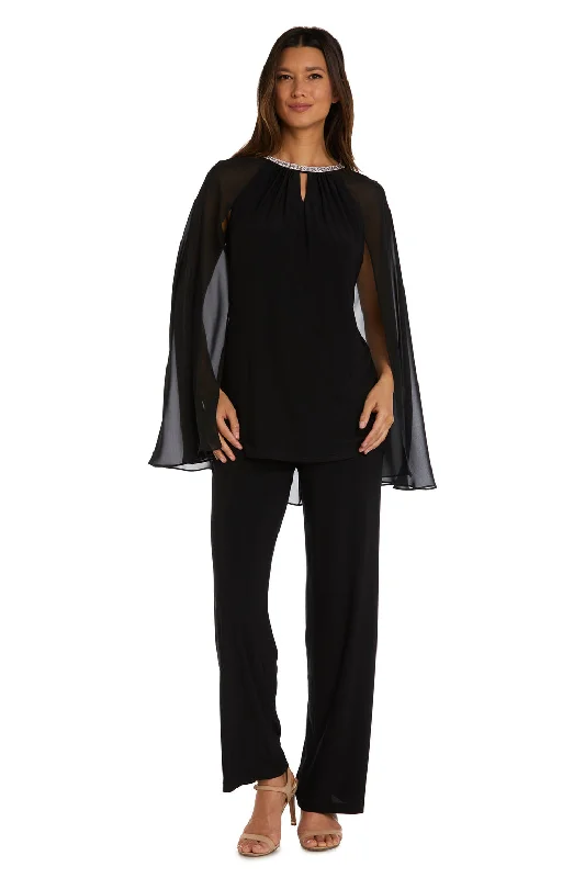 women's jumpsuits for all-day comfortR&M Richards 9104 Cape Formal Long Jumpsuit