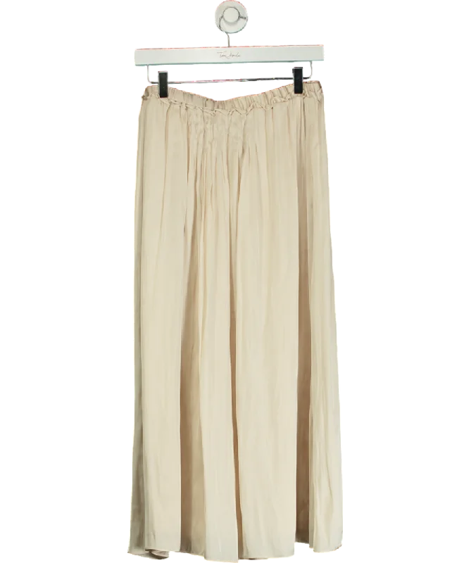 women's chiffon skirtsEleven Loves Nude Saffy Satin Skirt UK S/M