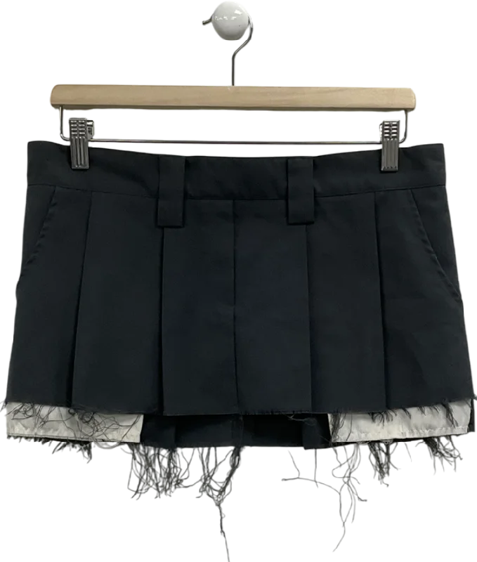 women's velvet skirtsGateless Grey Out Pocket Mini Skirt UK M