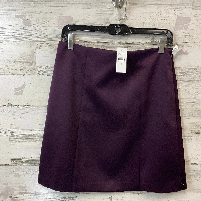 women's linen skirtsSkirt Mini & Short By Loft In Purple, Size: 4